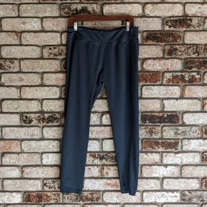 ♠️ Distressed Danskin Now Fitted Leggings Dark Grey Size Large 12 / 14